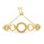 Elegant and timeless, this gorgeous .925 sterling silver bolo bracelet features a series of five graduated open circles...