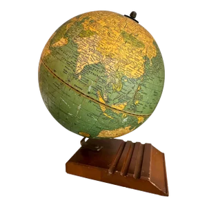Antique 7” Desk Terrestrial Globe