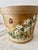 Vintage Indoor Wooden Folk Art Country Cottage Farmhouse Motif Hand-Painted Planter/Basket/Bucket For Sale - Image 16 of 18