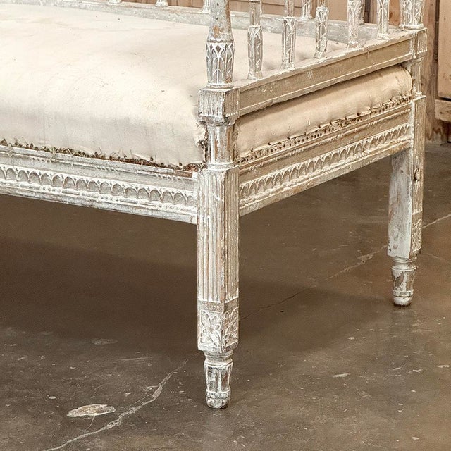 18th Century Swedish Gustavian Period Neoclassical Bench For Sale - Image 10 of 17