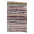 Mid 20th Century Colorful Vintage Striped Rag Runner For Sale