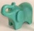 Vintage African Folk Art Carved Soapstone Ocean Green Elephant Figurine Animal For Sale - Image 13 of 13