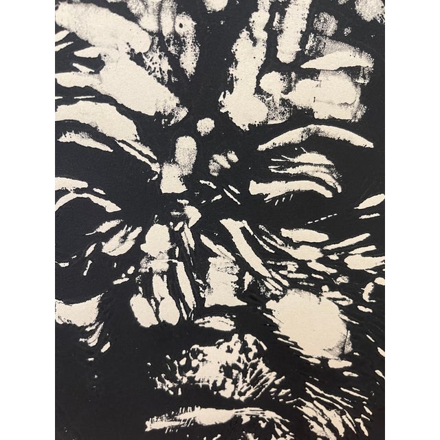 Vintage Black and White Expressionist Portrait Print, Signed and Numbered Limited Edition For Sale - Image 9 of 9