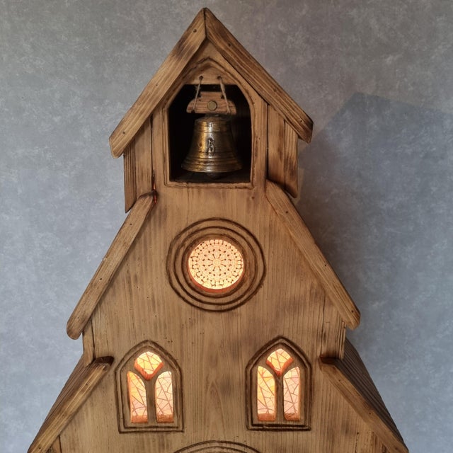 1970s Handcrafted Wooden Chapel, 1970s For Sale - Image 5 of 15