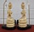 Plastic Vintage HMH Pair of Table Lamps Guanyin Asian Faux Ivory For Sale - Image 7 of 16