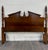 Traditional Vintage Convertible Queen or Full Size Colonial Style Four Poster Pediment Bed For Sale - Image 3 of 10