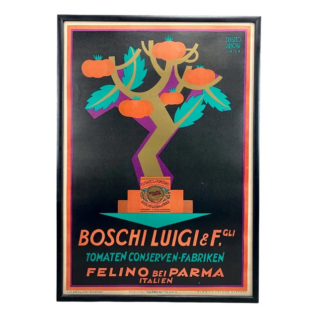 Erberto Carboni, Italian Art Deco Publicity Poster, 1926, Print For Sale