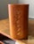 Small profile, Cherry side table / Coffee table. Louie XV revival; table top shaped like a book, featuring gold tooled /...