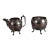 2 Piece Antique Silver Plated Clawfoot Tea Set, Circa 1890 For Sale