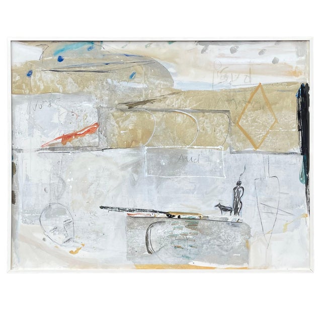 Late 20th Century Alban Alleegro Abstract Painting For Sale