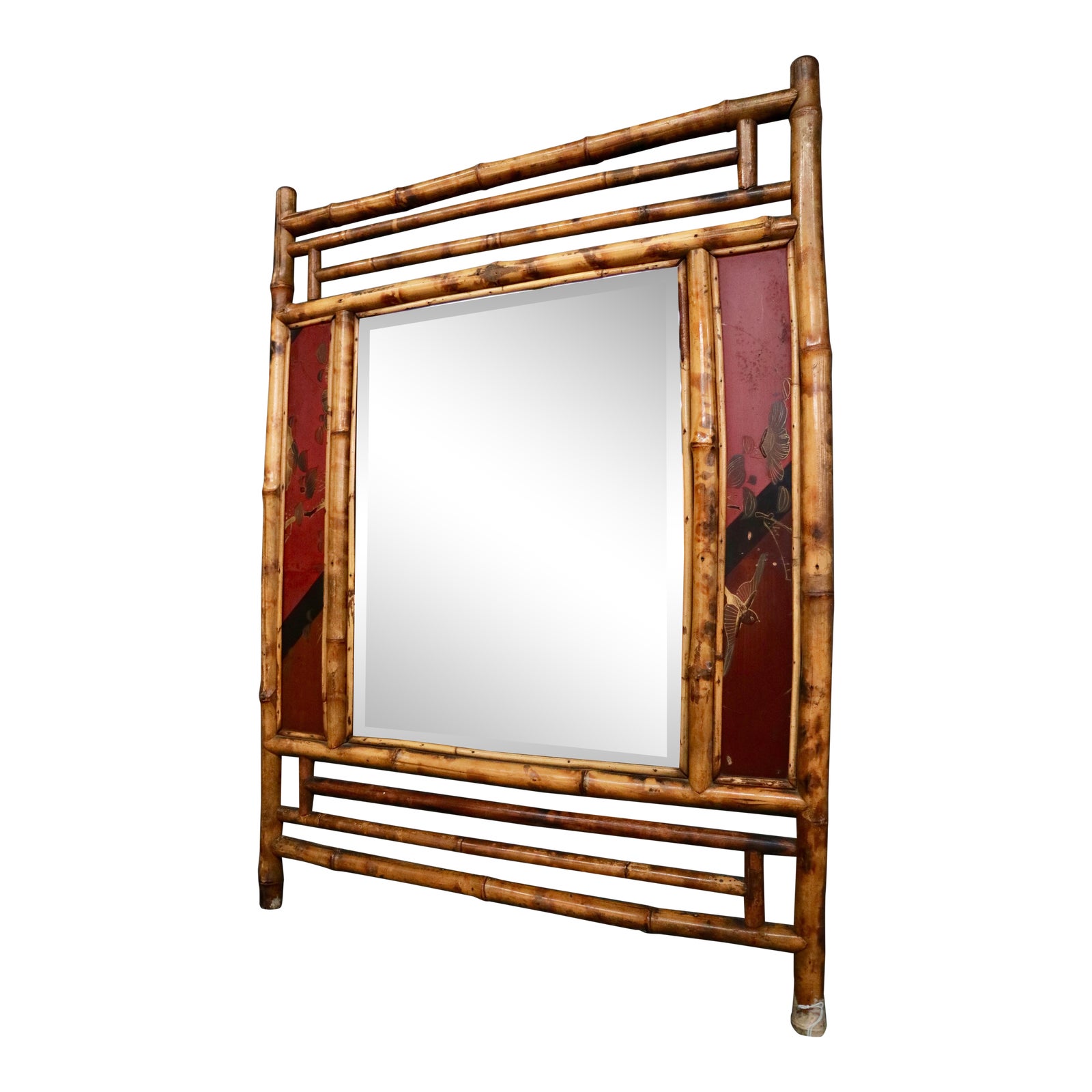 Vintage Bamboo Mirror Chairish