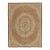 Antique 20th Century Hooked Rug in Gold With Floral Wreath Design - Rug & Kilim For Sale