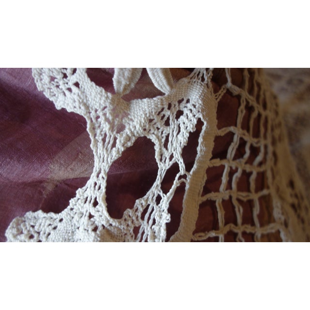 Antique Bobbin Lace Bed Throw For Sale - Image 17 of 18