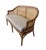 Chinoiserie Faux Bamboo & Caned Barrel Back Settee Loveseat For Sale In Los Angeles - Image 6 of 12