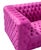 Textile Vicenza Velvet Tufted Sofa, Fuschia For Sale - Image 7 of 8