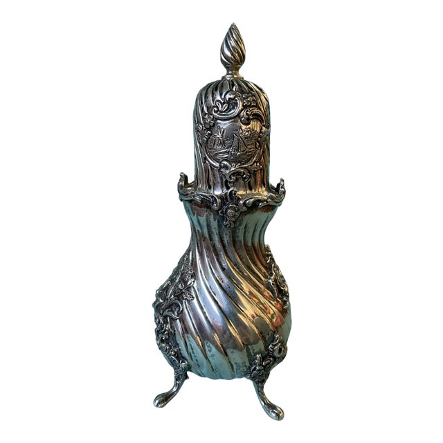 Late 19th Century .833 Silver Sugar Shaker For Sale
