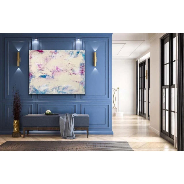 2020s Mirtha Moreno, Oil Painting on Panel Titled: "Sky Fall"", 2020 For Sale - Image 5 of 12