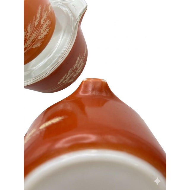Vintage Mid-Century Pyrex Autumn Harvest Casserole Dishes With Lids - Set of 3 For Sale - Image 6 of 7