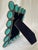 Turquoise Stained Glass Jewels Pewter Picture Frame For Sale - Image 4 of 4