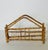 Vintage safari style tabletop bamboo serviette holder.
