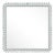 Fleur Home Carnival Gras Square Mirror in Pelican Gray, 38x38 For Sale