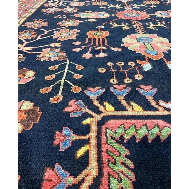 1960s Persian Hamadan Area Rug 7’5″ X 17’2″ For Sale - Image 12 of 13