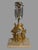 Antique 3pc Bear Beehive Girandole Candelabra Set Gilt Brass Crystal Marble Description Beautiful antique three-piece bear...
