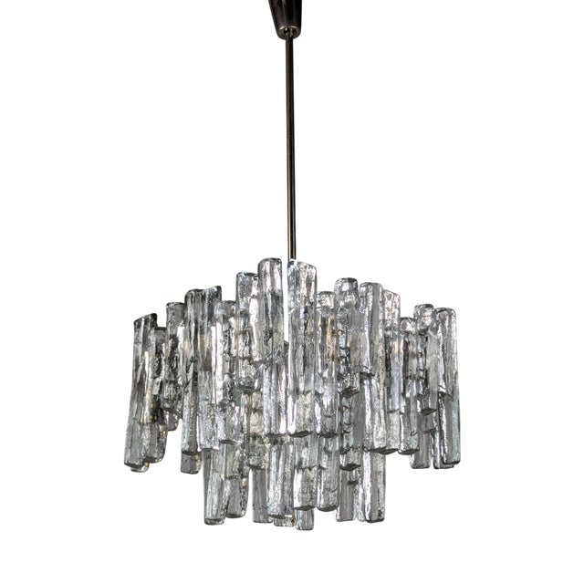 Ice Crystal Lamp by Kalmar for J.T. Kalmar, 1970s For Sale