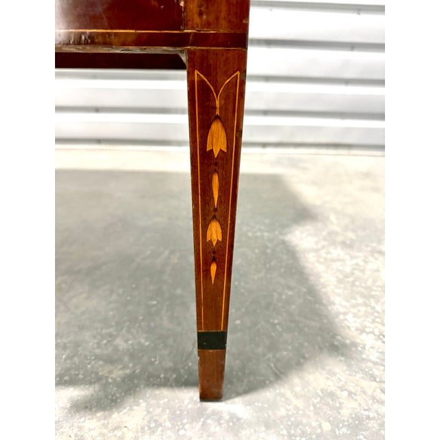 Early 19th Century American Federal Period Mahogany Secretary Chest With Eagle Inlay, New England For Sale - Image 10 of 17