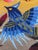 Blue French Tapestry by Michèle Ray Arbre Dor for Aubusson, 1950s For Sale - Image 8 of 18