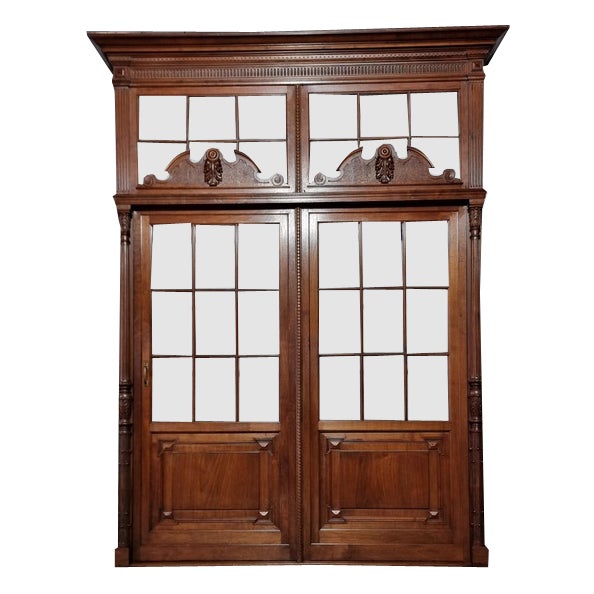 French Fixed Cupboard in Oak, 1980s For Sale