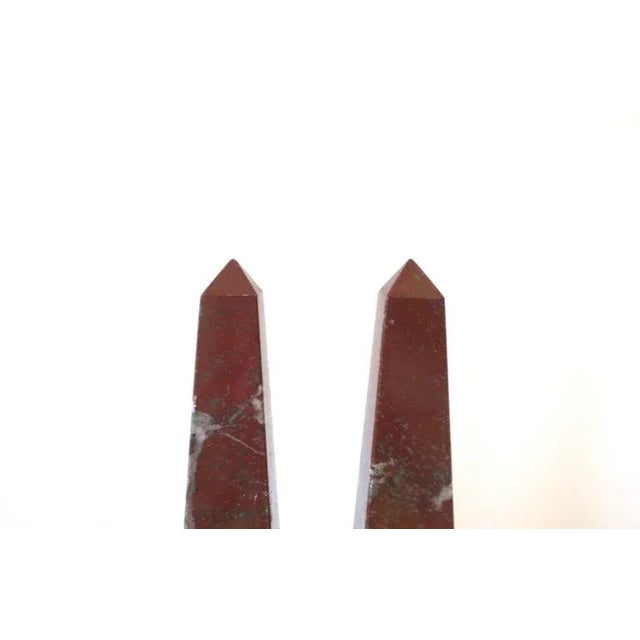 Italian Marble Obelisks, Pair For Sale - Image 11 of 12