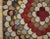 1940s Multi Floral Folk Art Penny Antique American Hooked Rug 4' 0''x4' 0'' Woven Wool Carpet For Sale In New York - Image 6 of 12