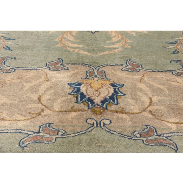 Late 20th Century Late 20th Century Late 20th Century Vintage Persian Kashan Rug - 08'04 X 11'06 For Sale - Image 5 of 9