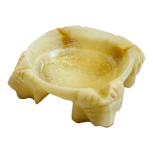 Mayan Carved Alabaster Ashtray