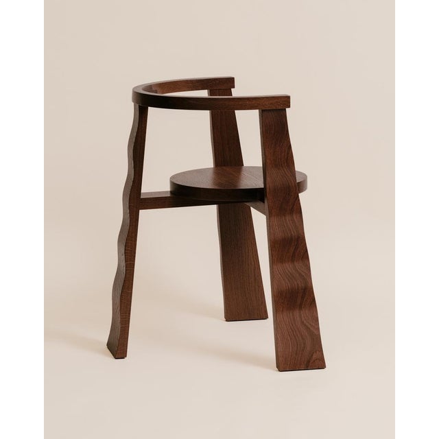 Contemporary Puro Chair in Stained Oak by Elina Ulvio For Sale - Image 3 of 18