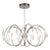 Terzani Hook Chandelier Pendant Light Nickel/Clear Suspension Lamp 90cm For Sale