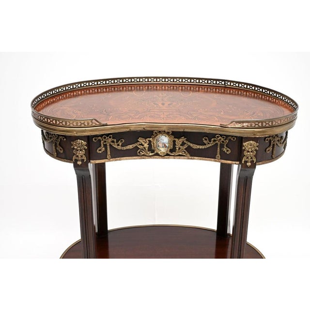 French Kidney Side Table, 1950s For Sale - Image 9 of 12