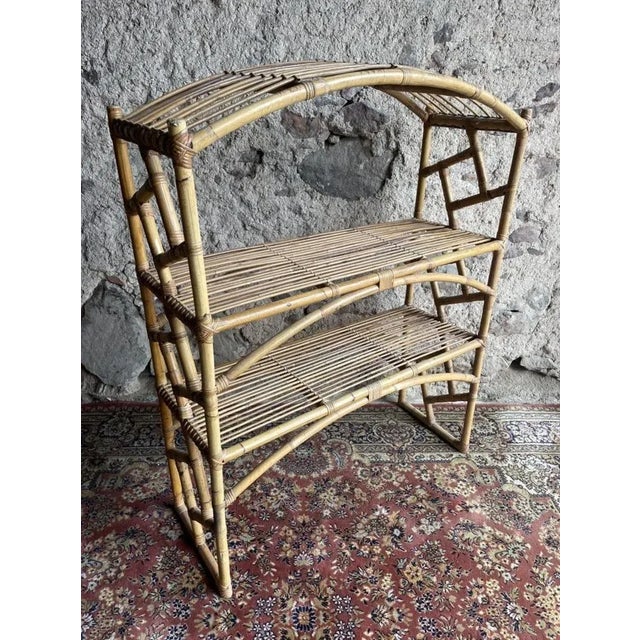 Mid-Century Modern Sweden Rattan Shelf, 1960s For Sale - Image 3 of 8