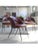 Burgundy Armchairs, 1950s, Set of 4 For Sale - Image 3 of 12