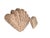 Wood Pottery Barn Wicker Clam Shell Sculptural Wall Art-a Pair For Sale - Image 7 of 13