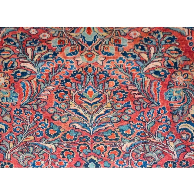 Early 20th Century Vintage Sarouk Rug For Sale - Image 9 of 13