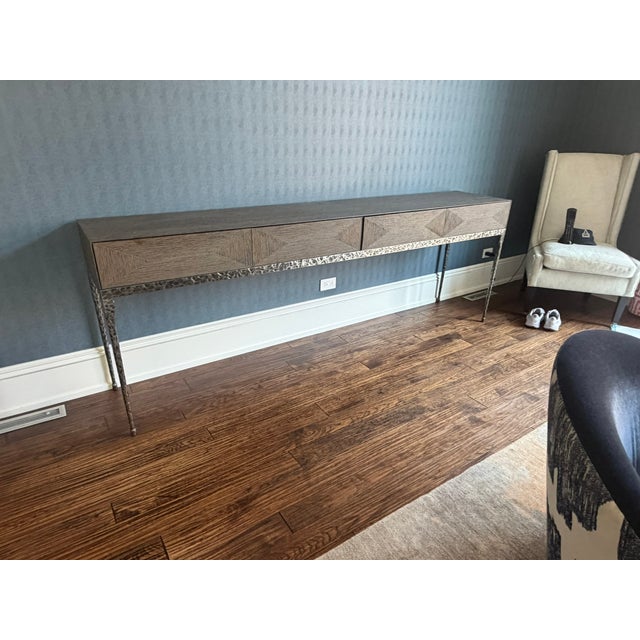 Wood Gregorius Pineo Mouton Console , Holly Hunt For Sale - Image 7 of 7