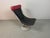 Mid-Century Modern Danish Interdane Lounge Chair in Black and Red Leather by Oluf Lund for Trio-Line, Denmark, 1990s For Sale - Image 12 of 17