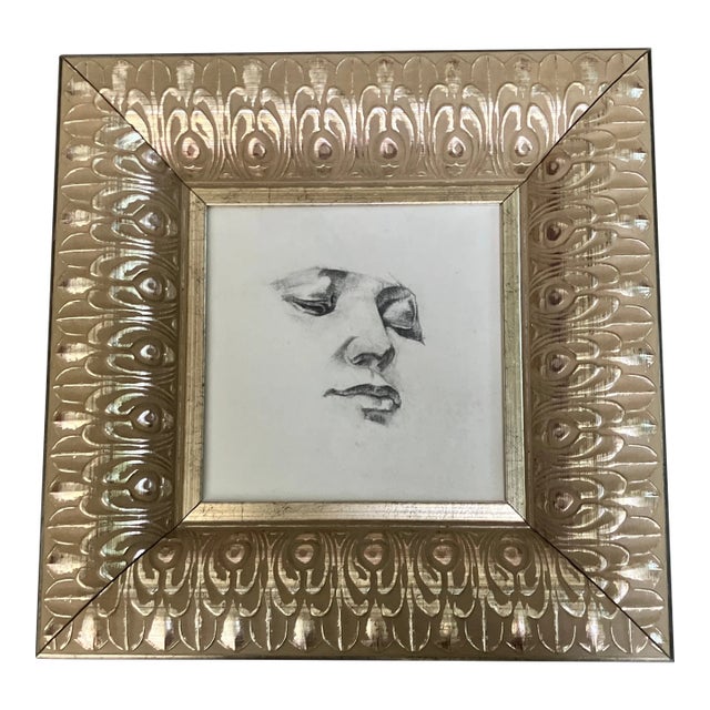1930’s Original Art Deco Study Portrait Drawing For Sale