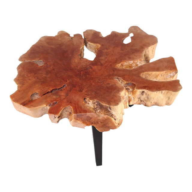 Modern Lychee Living Edge Coffee Table 95 For Sale