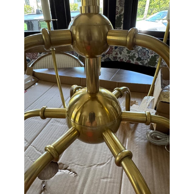 Traditional Amina Chandelier, Hudson Valley Lighting, 9 Light, 39.25" Wide For Sale - Image 3 of 5