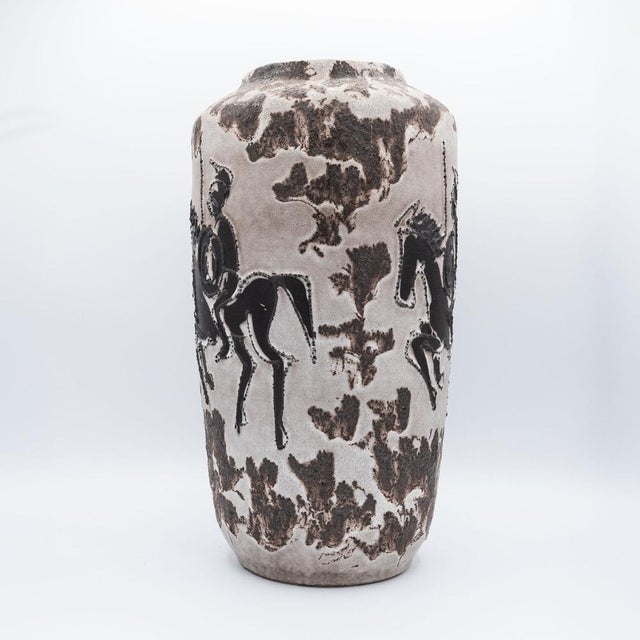 Vintage Rider Floor Vase from Scheurich, 1970s For Sale - Image 4 of 8