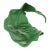 Vintage Sculptural Green Leaf Form Metal Centerpiece Bowl With Découpage Appliqué For Sale