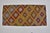 Small Vintage Geometric Kilim Rug For Sale - Image 9 of 10
